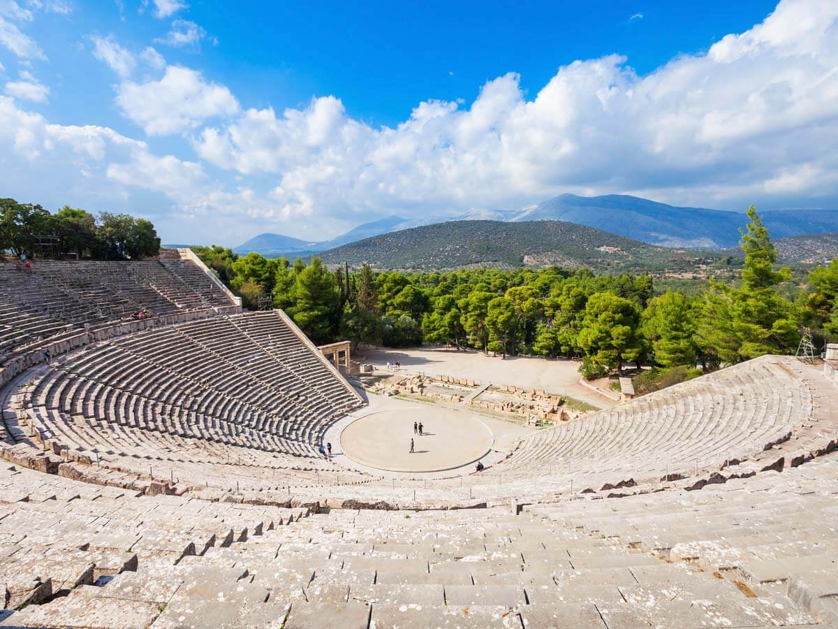 A trip to the Ancient theater of Epidaurus in Greece