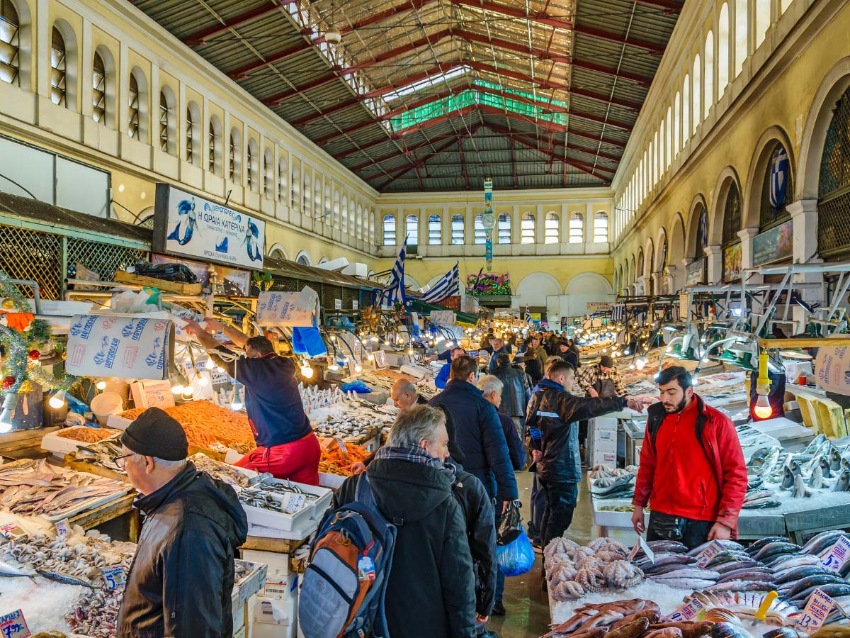 Athens market tour