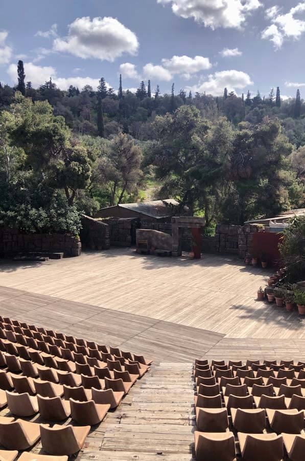 Outdoor dancing stage in Athens