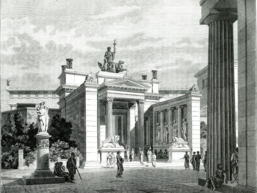 The inner propylaea in Eleusis