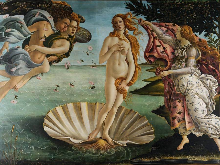 The birth of Aphrodite