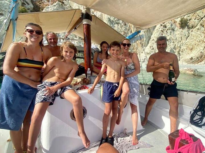 Family during a phising tour