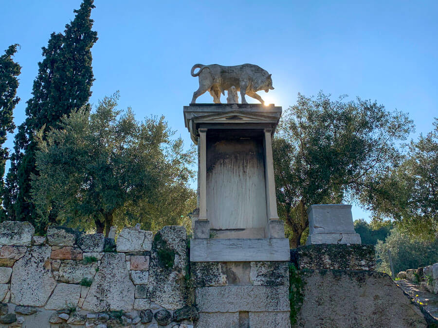 Landmark of the Ancient Cemetery of Kerameikos