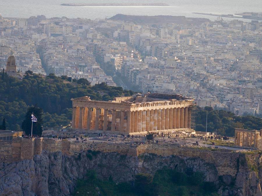 The Parthenon facts and view from above