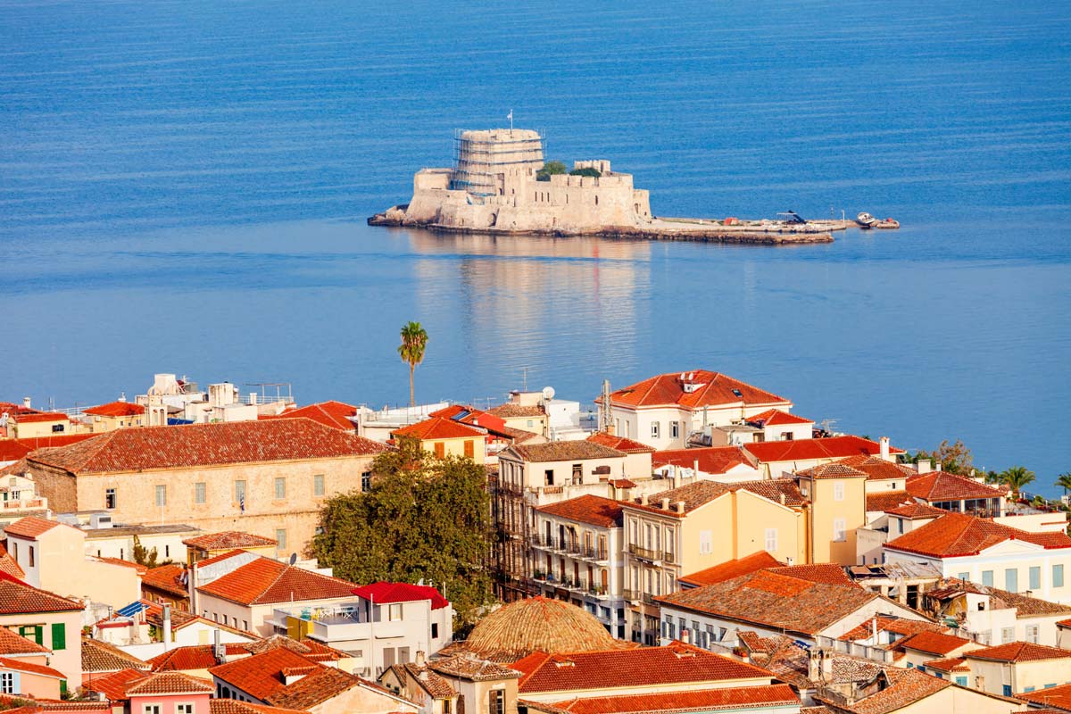 Nafplio town in Greece during summer