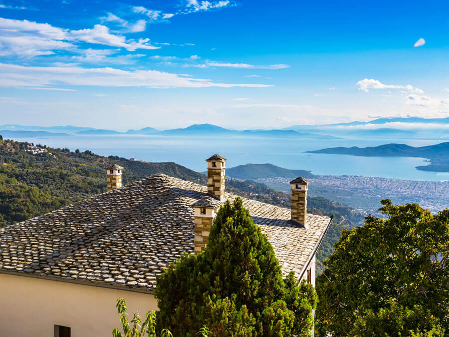 View from Makrinitsa, Pelion day trip from Athens