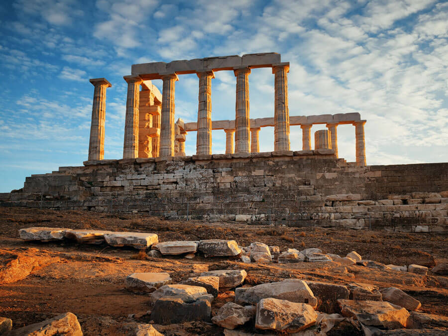 Temple of Poseidon in Sounion, day trip from Athens