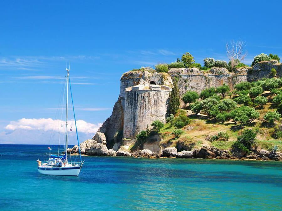 Outer walls of Koroni’s Castle in the Peloponnese