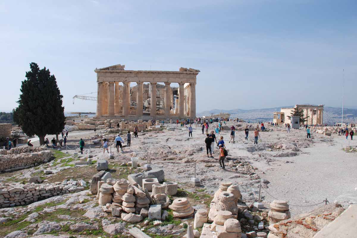 The Parthenon during an Acropolis tour